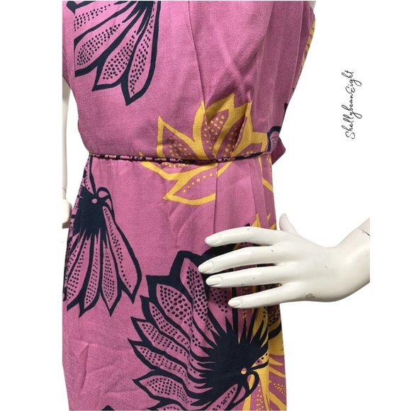 ANTHROPOLOGIE Agave Burst Pink Dress 10 8 NEW $188 - Picture 7 of 14